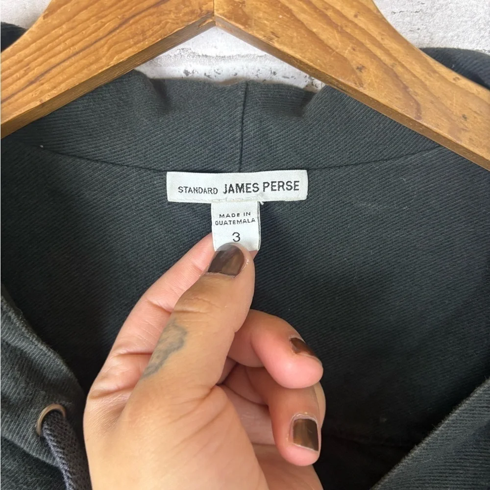 James Perse Faded Black Utility Field Jacket - Picture 3 of 5